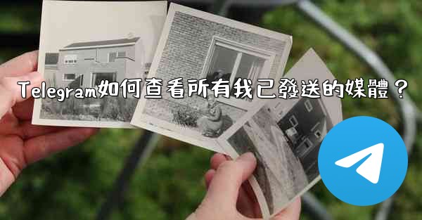 Telegram如何查看所有我已發送的媒體？