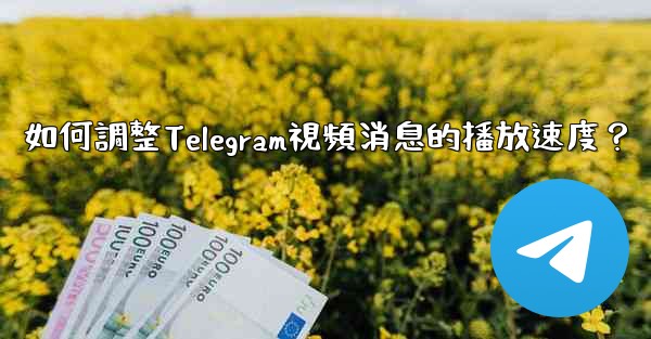 如何調整Telegram視頻消息的播放速度？