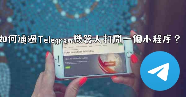 <b>如何通過Telegram機器人打開一個小程序？</b>