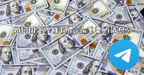 如何固定一條Telegram重要的消息？