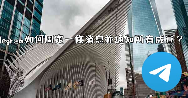 <b>Telegram如何固定一條消息並通知所有成員？</b>