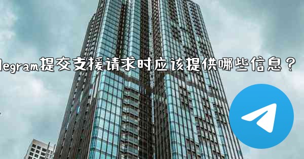 Telegram提交支援請求時應該提供哪些信息？;telegram提交支援请求时应该提供哪些信息？