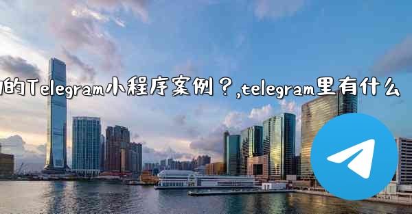 有哪些成功的Telegram小程序案例？,telegram里有什么