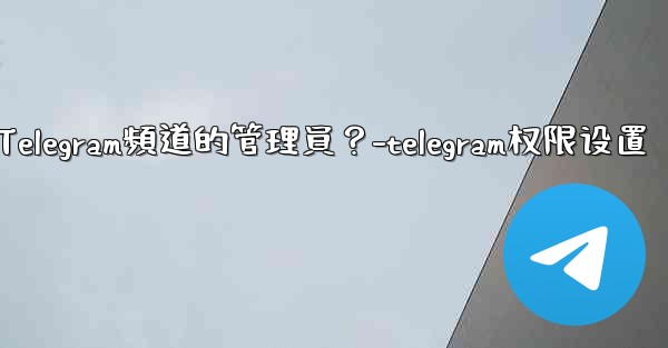 如何管理Telegram頻道的管理員？-telegram权限设置