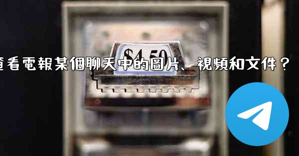 如何只查看電報某個聊天中的圖片、視頻和文件？