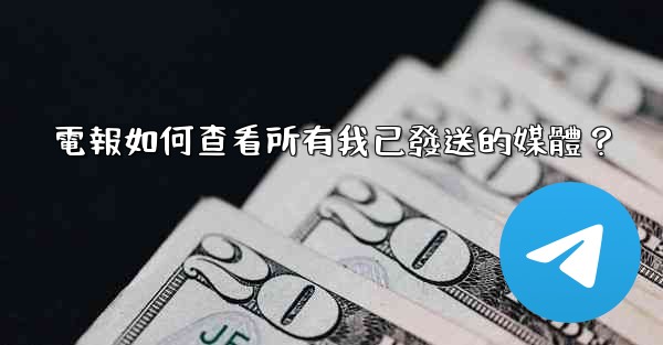 電報如何查看所有我已發送的媒體？