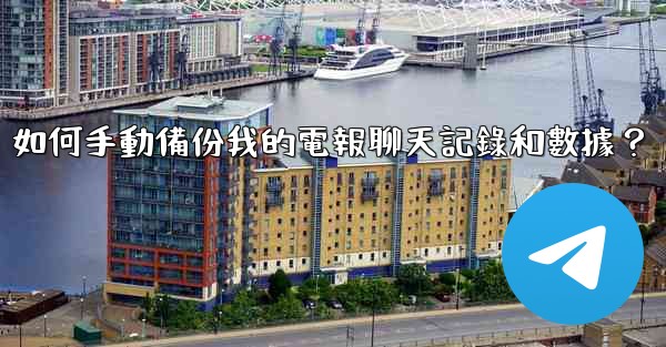 如何手動備份我的電報聊天記錄和數據？