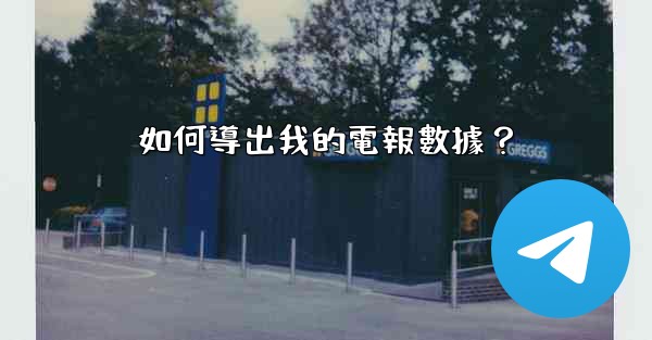 如何導出我的電報數據？