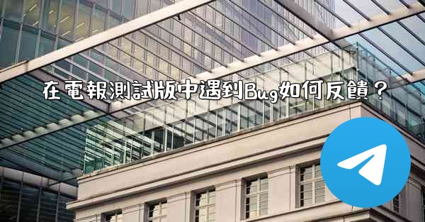 在電報測試版中遇到Bug如何反饋？