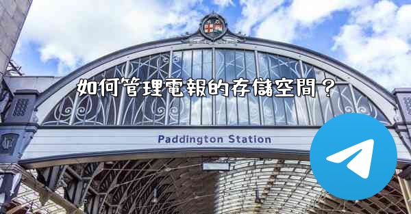 如何管理電報的存儲空間？