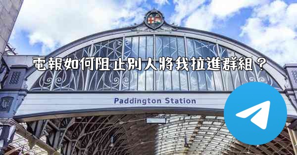 電報如何阻止別人將我拉進群組？