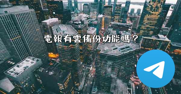 <b>電報有雲備份功能嗎？</b>