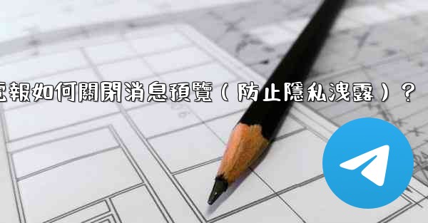 <b>電報如何關閉消息預覽（防止隱私洩露）？</b>